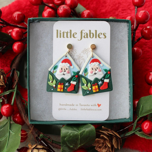 Letters to Santa earrings